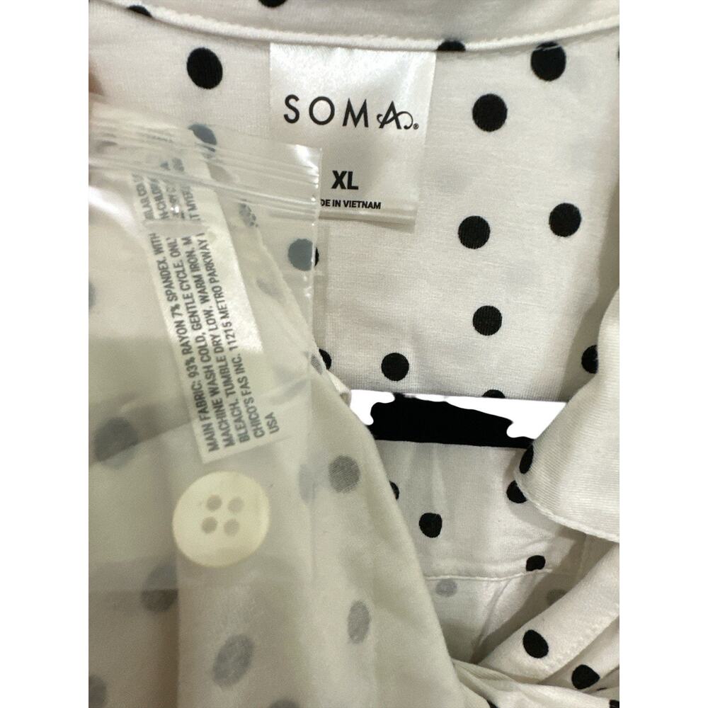 Soma polka dot blouses and sleepshirts Size XL - Picture 3 of 3